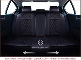 img 2 attached to OASIS AUTO Leatherette Automotive Accessories Interior Accessories