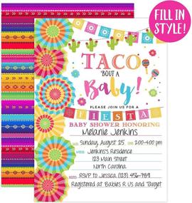 img 1 attached to Fiesta Shower Invitation Invitations Envelopes