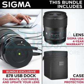 img 3 attached to Sigma 35mm F1.4 Art DG HSM Lens for Canon DSLR Cameras + Sigma USB Dock - Altura Photo Essential Accessory and Travel Bundle