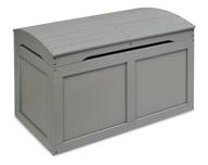 barrel top toy storage chest with safety hinge - premium hardwood logo