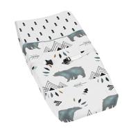 bear mountain watercolor changing pad cover: sweet jojo designs' stylish and functional nursery accessory logo