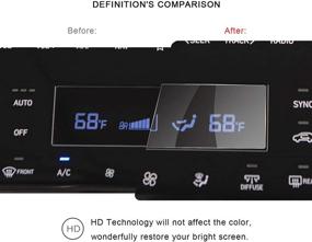 img 1 attached to R RUIYA Защитная пленка для экрана кондиционера автомобиля для 2022 Tucson NX4 LCD аудиосистемы. Закаленное стекло. Сенсорный экран. Защита экрана с твердостью 9H и четким изображением. Аксессуары (Кондиционер)