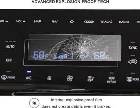 img 2 attached to R RUIYA Защитная пленка для экрана кондиционера автомобиля для 2022 Tucson NX4 LCD аудиосистемы. Закаленное стекло. Сенсорный экран. Защита экрана с твердостью 9H и четким изображением. Аксессуары (Кондиционер)