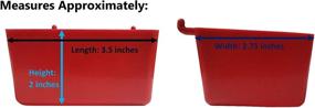img 1 attached to 🔴 Multi-Pack Small Plastic Pegboard Storage/Parts Bins - Vibrant Red Color (Set of 15)