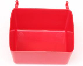 img 2 attached to 🔴 Multi-Pack Small Plastic Pegboard Storage/Parts Bins - Vibrant Red Color (Set of 15)