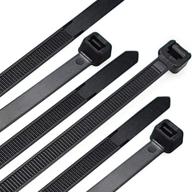 🔗 high-strength 22 inch zip ties: 50 pack of large, black uv resistant cable ties with industrial quality & eco-friendly design - 160 lb tensile strength logo