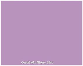 img 3 attached to 🎨 12x10ft Glossy Lilac Oracal 651 Permanent Adhesive-Backed Vinyl Roll - Ideal for Craft Cutters, Punches, and Vinyl Sign Cutters - VinylXSticker