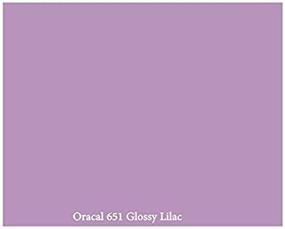 img 4 attached to 🎨 12x10ft Glossy Lilac Oracal 651 Permanent Adhesive-Backed Vinyl Roll - Ideal for Craft Cutters, Punches, and Vinyl Sign Cutters - VinylXSticker