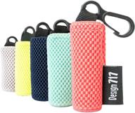 👌 convenient & stylish: clip-on neoprene chapstick sleeve in chevron colors logo