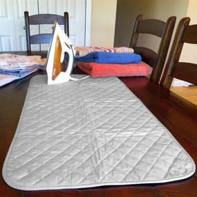 img 1 attached to 🧲 Magnetic-Heat Resistant Ironing Blanket: Evelots 33 Inch Long Travel Mat