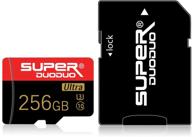 micro sd карта 256 гб micro карта памяти с адаптером sd карты tf карты (class 10 высокая скорость) для телефона логотип