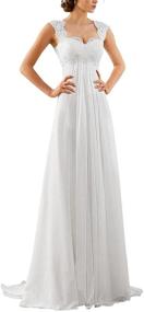 img 4 attached to Erosebridal Empire Chiffon Wedding Bridal Women's Clothing for Dresses