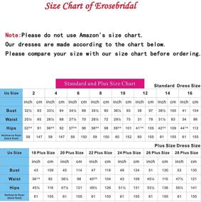 img 2 attached to Erosebridal Empire Chiffon Wedding Bridal Women's Clothing for Dresses