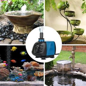 img 1 attached to 🐠 Uniclife Submersible/Inline Water Pump - 320-1000 GPH for Pond, Pool, Fountain, Aquarium, Fish Tank