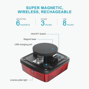 img 3 attached to Agrieyes Wireless Trailer Rechargeable Magnetic