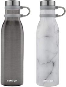 img 4 attached to 🧊 Couture 20-Ounce THERMALOCK Vacuum-Insulated Stainless Steel Water Bottle - 2 Pack, Choice of 2 Colors