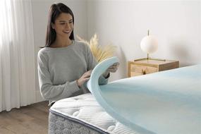 img 1 attached to 🛏️ Serta Comfort Cool King Gel Memory Foam Mattress Topper – Enhanced Sleep Experience