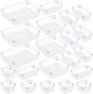 🗂️ efficient and versatile: puroma 21-pcs desk drawer organizer trays for kitchen, bathroom, and more! логотип