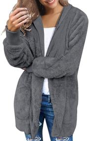 img 2 attached to Lookbook Store Womens Oversized Cardigan Women's Clothing