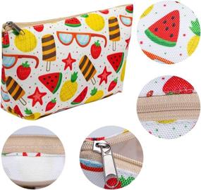 img 1 attached to Cosmetic Printed Multi Function Organizer Vacation Travel Accessories