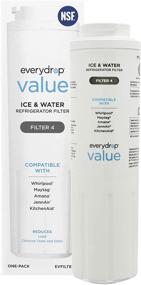 img 4 attached to ❄️ Whirlpool Everydrop Value Ice and Water Refrigerator Filter 4, EVFILTER4, Single-Pack