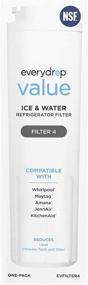 img 3 attached to ❄️ Whirlpool Everydrop Value Ice and Water Refrigerator Filter 4, EVFILTER4, Single-Pack