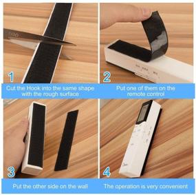 img 1 attached to 🔁 TOPtoper 4 Inch Wide Hook and Loop Fasteners: Efficient Self Adhesive Strips - 6.6ft x 4in Roll (Black 4Inch)