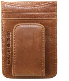 img 3 attached to Men's Leather Wallet with Credit Holder - Money Organizers & Card Cases