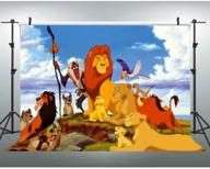 🦁 7x5 ft фотозадник lion king для фотографии - тропический день рождения на сафари - джунгли лесный животный баннер для студии - eoa логотип