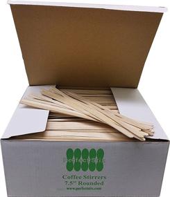 img 1 attached to Premium Wooden Coffee Stirrer for ☕️ Food Service - Perfect Stix Supplies & Equipment