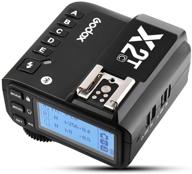 godox x2t-c ttl беспроводной спуск для вспышки: bluetooth, 2.4g hss 1/8000s, функция tcm, 5 кнопок групп, быстрая фиксация горячей обуви и жк-дисплей для canon. логотип