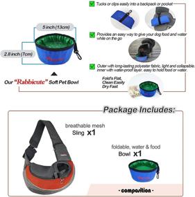 img 3 attached to 🐾 RABBICUTE Small Pet Dog Sling Carrier – Breathable Soft Mesh, Travel-Safe Sling Bag for Small Dogs and Cats – Adjustable Shoulder Strap, Doggy Backpack for Outdoor Travel