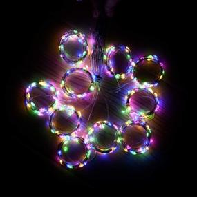 img 1 attached to 🌟 YONGHE 300LED Curtain String Lights: USB Powered Remote-Controlled Twinkle Lights for Window Bedroom Wedding Christmas Party Decor