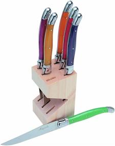 img 1 attached to Jean Dubost Steak Knives Multicolor