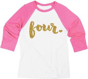 img 4 attached to 🎉 Girl's 4th Birthday Outfit | Fourth Birthday Shirt | 4-Year-Old Girl's Outfit by Bump and Beyond Designs