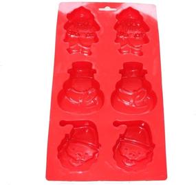 img 3 attached to 🎅️ X-Haibei Christmas Santa Snowman Soap Jello Cake Chocolate Silicone Pan Mold