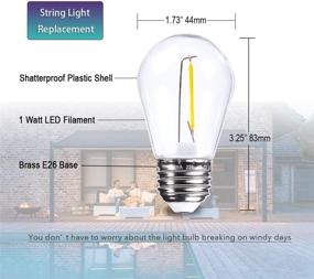 img 3 attached to 💡 Revolutionize Your Lighting with VISTHER Shatterproof Replacement Wattage Filament