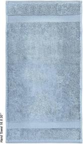 img 2 attached to 🛀 Banio Towels Bath Towel Sets: Gray Blue 100% Turkish Cotton Luxury Quick Dry Towels - Hotel Quality Collection, Soft & Ultra-Absorbent - 4 Piece Pack, Ideal for Bathroom, Guests, Hot Tub