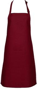 img 1 attached to Long Butcher Bib Apron for Adults - Premium Fame Brand