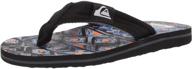 👦 quiksilver molokai layback flip flop желтые детские туфли для мальчиков - стильная и удобная обувь для мальчиков логотип