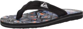 img 4 attached to 👦 Quiksilver Molokai Layback Flip Flop Желтые детские туфли для мальчиков - Стильная и удобная обувь для мальчиков