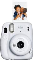 fujifilm instax mini 11 instant camera - ice white (renewed) logo