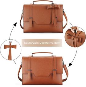 img 3 attached to 👜 Stylish & Practical ECOSUSI Laptop Messenger Bag for Women - 15.6 inch Laptop Briefcase & Satchel Handbag