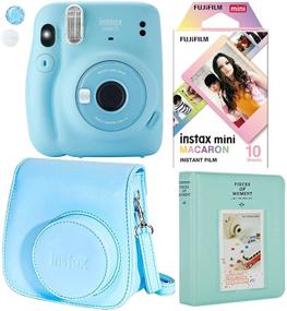 img 3 attached to 📷 Fujifilm Instax Mini 11 Polaroid Ice Blue Camera Bundle with Case, Album & 10 Films