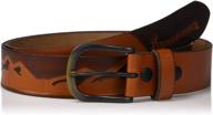 browning mens wasatch belt cognac logo