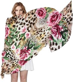 img 4 attached to Watercolor Butterfly Fashion Lightweight Muffler Women's Accessories in Scarves & Wraps