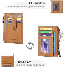 img 1 attached to 👜 Genuine Leather Men's Accessories: Wallets, Card Cases & Money Organizers - GAEKEAO Minimalist Blocking