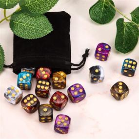 img 2 attached to TecUnite Polyhedral Colored Assortment Dice Set