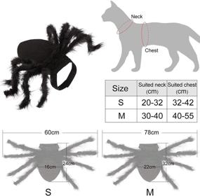 img 3 attached to 🕷️ Halloween Spider Pet Costume: Plush Black Spider Clothes for Small Dogs and Cats - Perfect Pet Halloween Costume for a Spooky, Scary Look