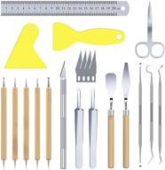 🛠️ trooer 18-piece craft weeding tools for vinyl: ultimate vinyl craft paper kit for silhouettes, cameos, and lettering - scraper, hook, spatula, tweezers! logo